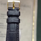 Patek Philippe vintage chronograph stock 1087 — Buckle and strap from vendor video