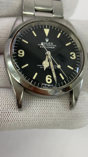 Rolex Vintage Explorer “Exclamation Dot!” 36 mm - Year 1963 — Front; stock 26535