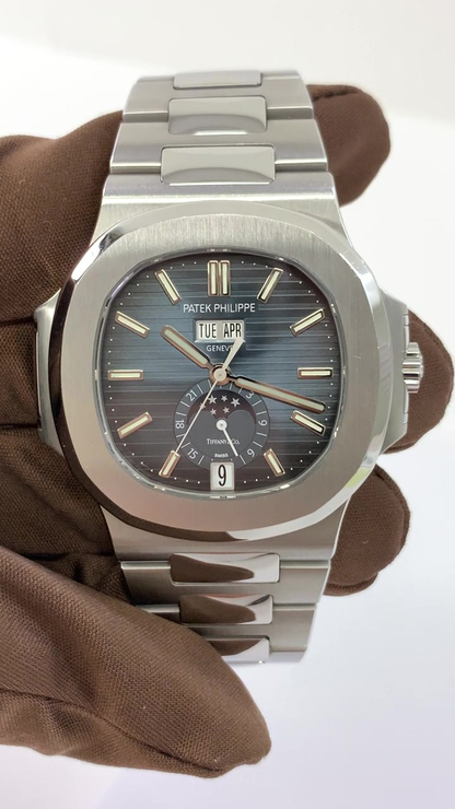 Patek Philippe Tiffany Nautilus stock 27513 — Front from vendor video