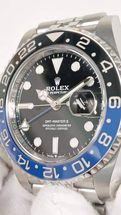Rolex 126710BLNR stock 32292 Front from vendor video