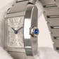 Cartier Tank Francaise stock 33083 Crown and case side from vendor video
