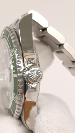 Rolex 16610LV stock 34637 Crown side from vendor video