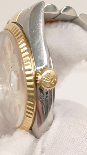 Rolex 16233 stock 34767 Crown side from vendor video