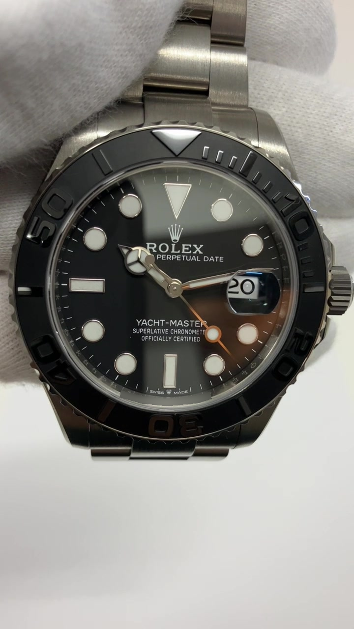 Rolex Yacht-Master Titanium Ref. 226627 stock 35194 Front from vendor video