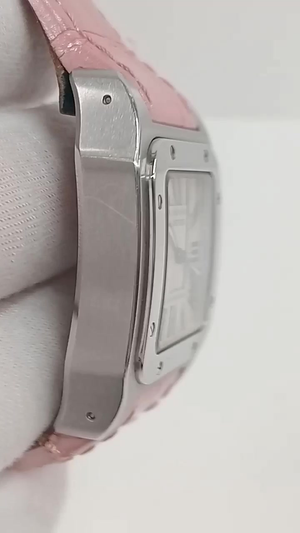 Cartier Santos stock 35431 — Side from vendor video