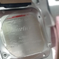 Cartier Santos stock 35431 — Caseback from vendor video