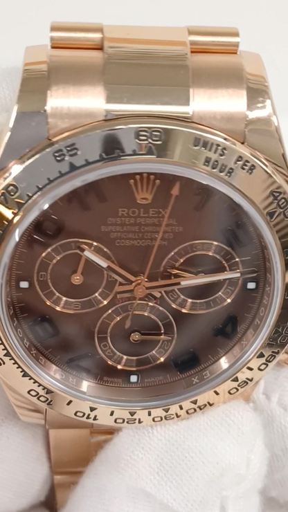 Rolex 116505 stock 38414 Front from vendor video