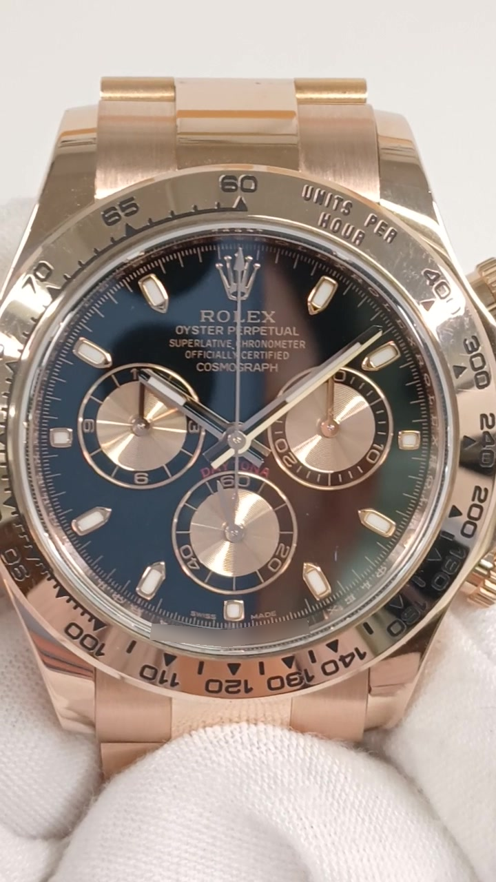 Rolex 116505 stock 38442 Front from vendor video