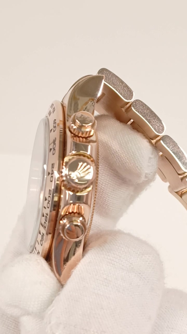 Rolex 116505 stock 38442 Crown side from vendor video