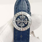 Patek Philippe platinum chronograph stock 39008 — Clasp and strap from vendor video
