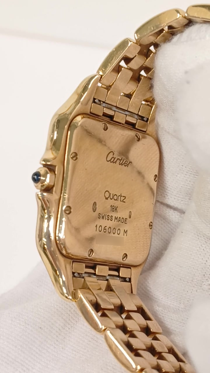Cartier Panthere stock 39103 Caseback from vendor video