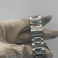 Omega Aqua Terra GMT Chronograph stock 39633 Clasp and bracelet from vendor video