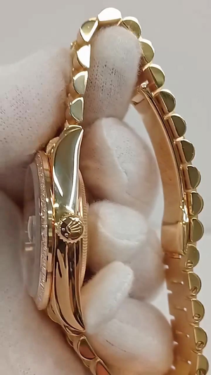 Rolex 128398TBR stock 40052 Crown side from vendor video