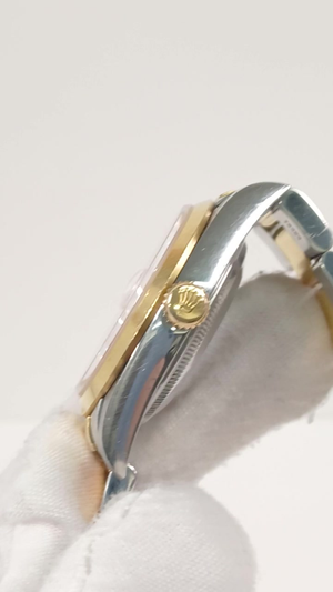 Rolex 16203 stock 40414 Crown side from vendor video