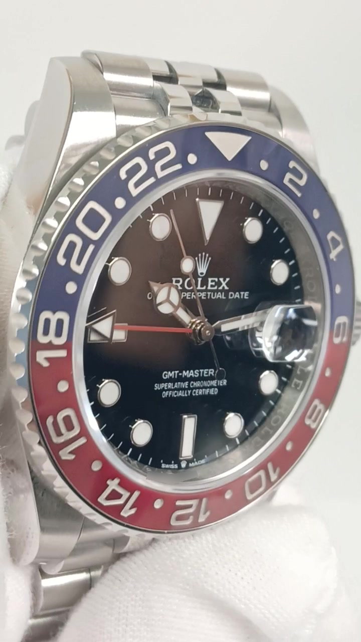 Rolex 126710BLRO stock 41277 Front from vendor video