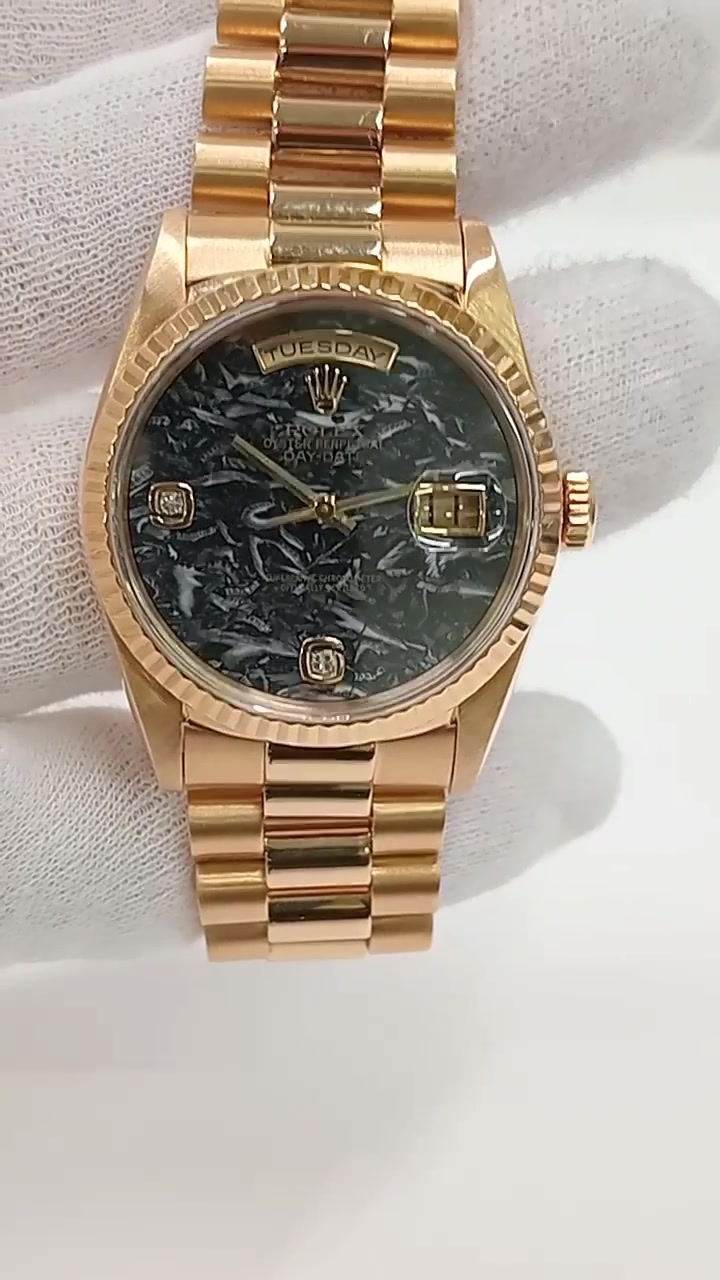 Rolex Day-Date Ref. 18238 2BR stock 41632 Front from vendor video