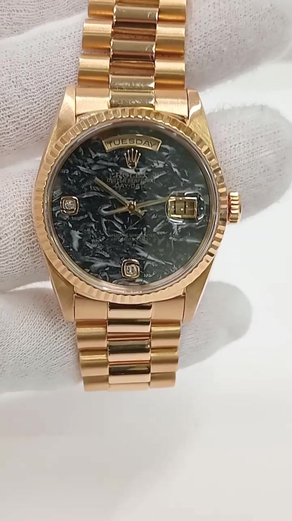 Rolex Day-Date Ref. 18238 2BR stock 41632 Front from vendor video