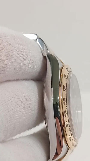 Rolex Daytona Steel and Yellow Gold — Side profile; stock 42873