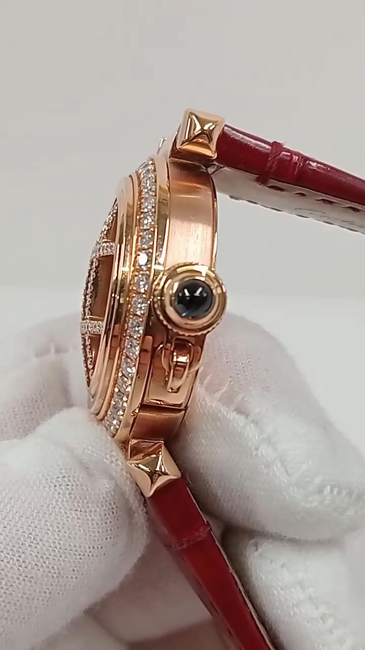 Cartier Pasha stock 43732 — Crown from vendor video