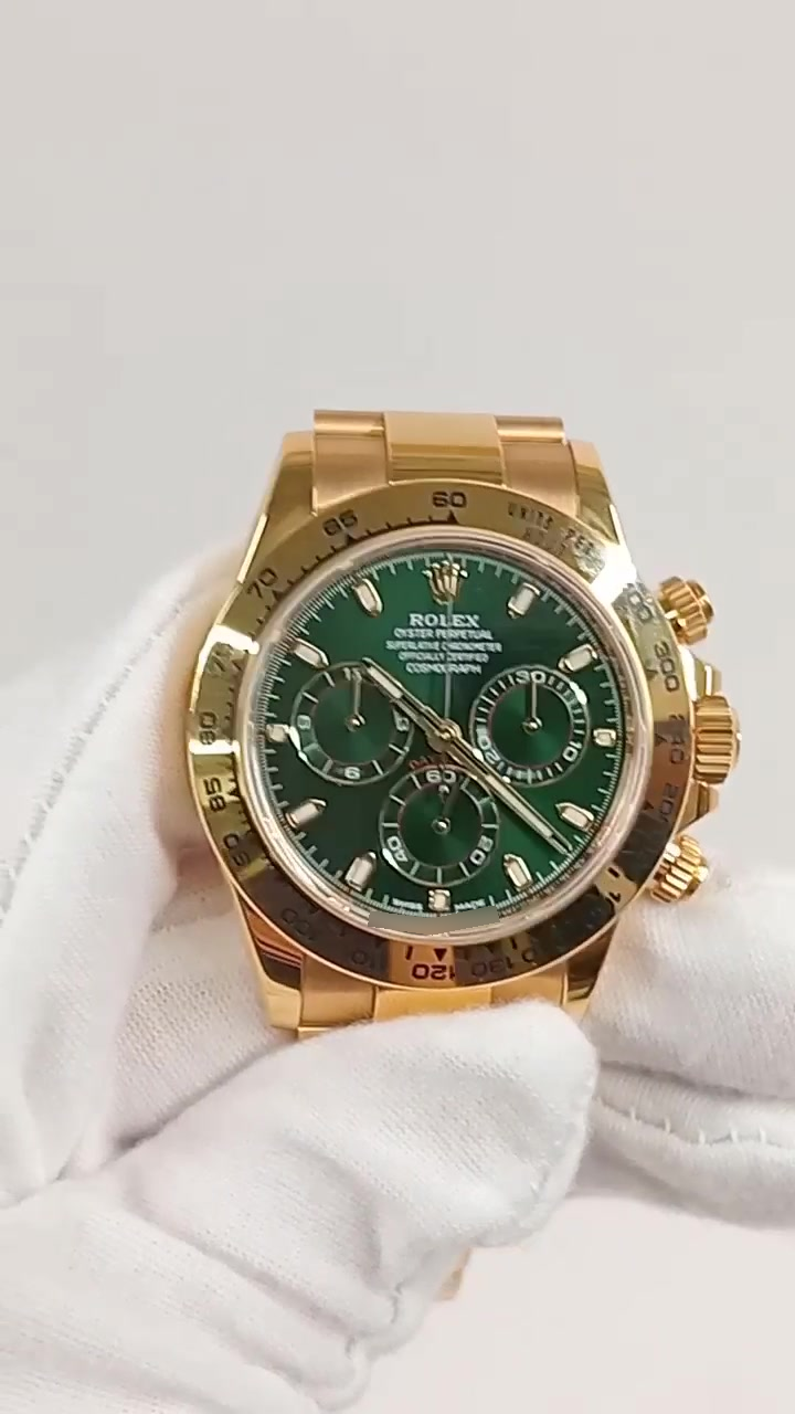 Rolex Daytona stock 44159 — Front from vendor video