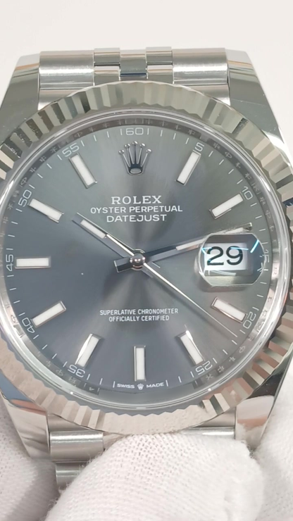 Rolex 126334 stock 44992 Front from vendor video