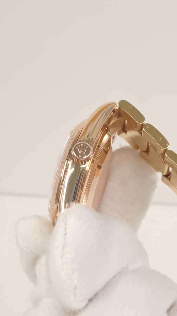Rolex Day-Date stock 45361 — Crown side from vendor video