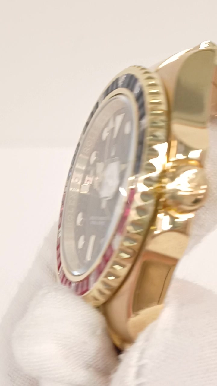 Rolex 116748SARU stock 45946 Crown side from vendor video