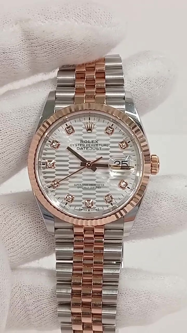 Rolex Datejust stock 46017 Front from vendor video