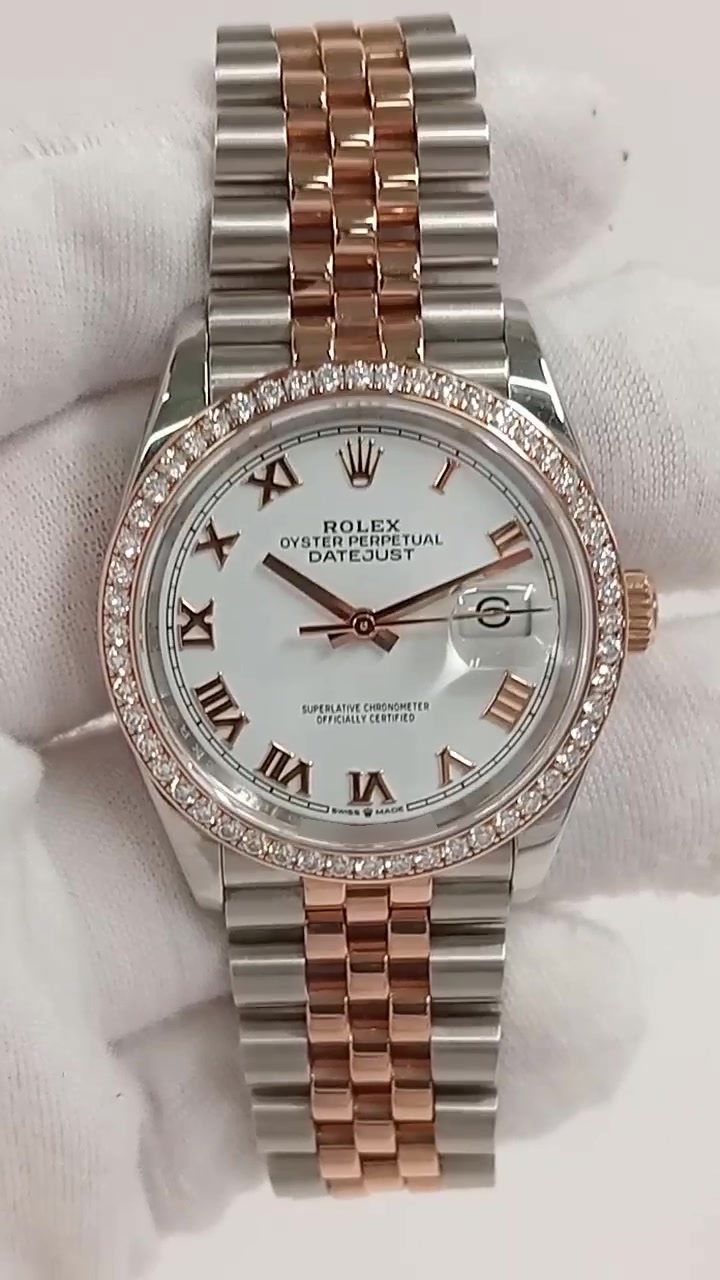 Rolex Datejust stock 46236 Front from vendor video