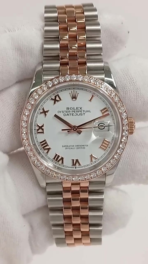 Rolex Datejust stock 46236 Front from vendor video