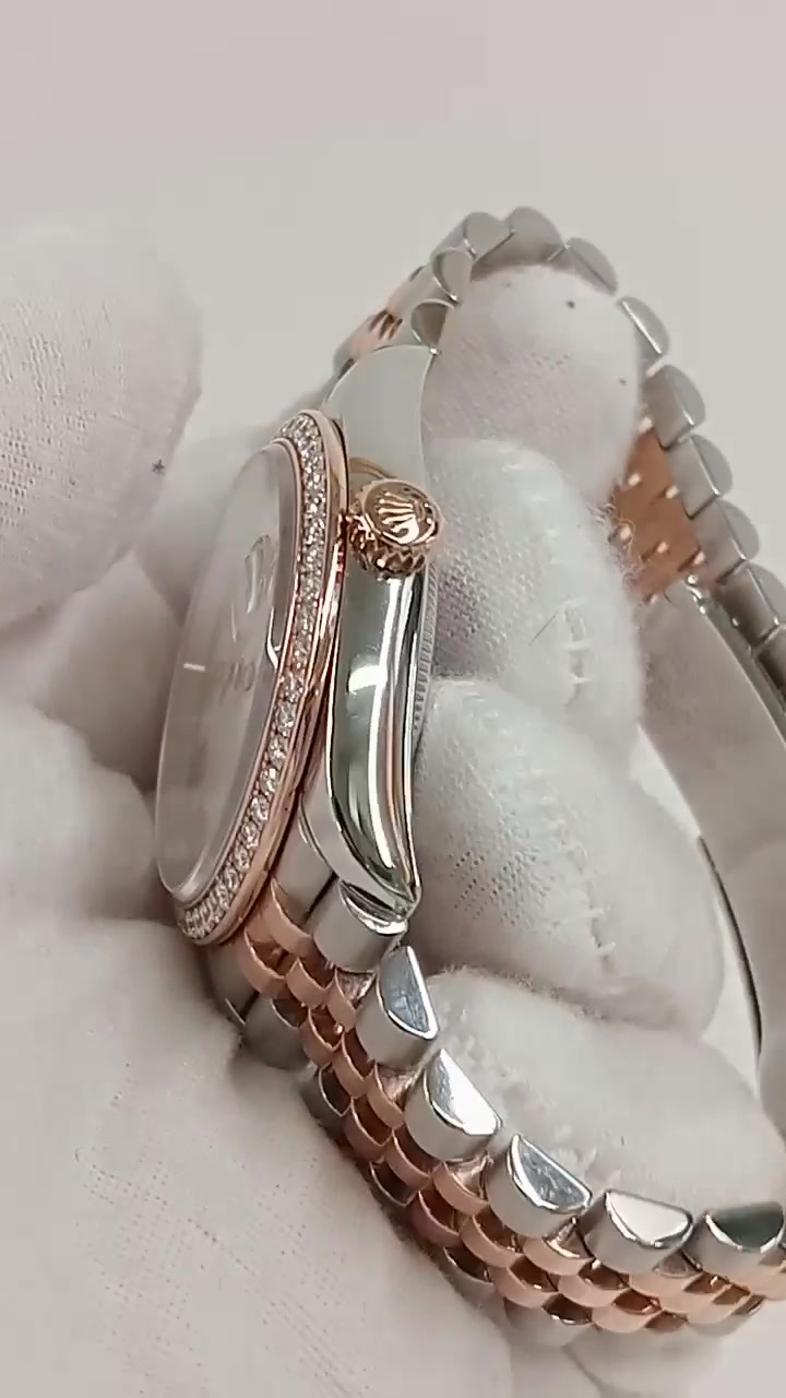 Rolex Datejust stock 46236 Crown side from vendor video