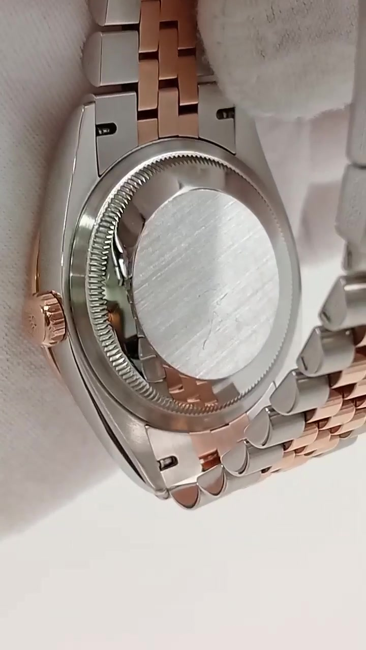 Rolex Datejust stock 46236 Caseback from vendor video