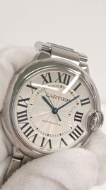 Cartier Ballon Bleu stock 48069 Front from vendor video
