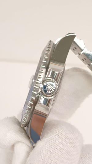 Rolex 126710BLNR stock 48232 Crown side from vendor video