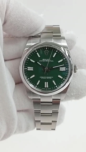 Rolex Oyster Perpetual stock 48910 — Front from vendor video