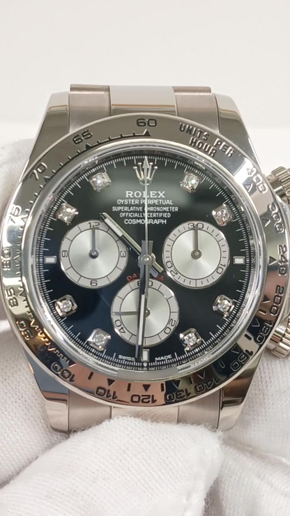 Rolex Daytona stock 49395 Front from vendor video