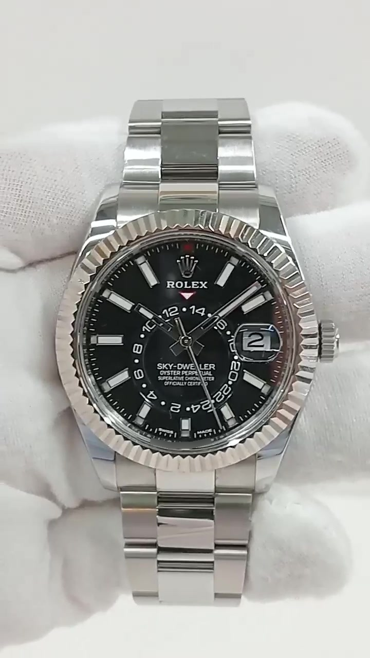 Rolex Sky-Dweller Ref. 326934 stock 50070 Front from vendor video