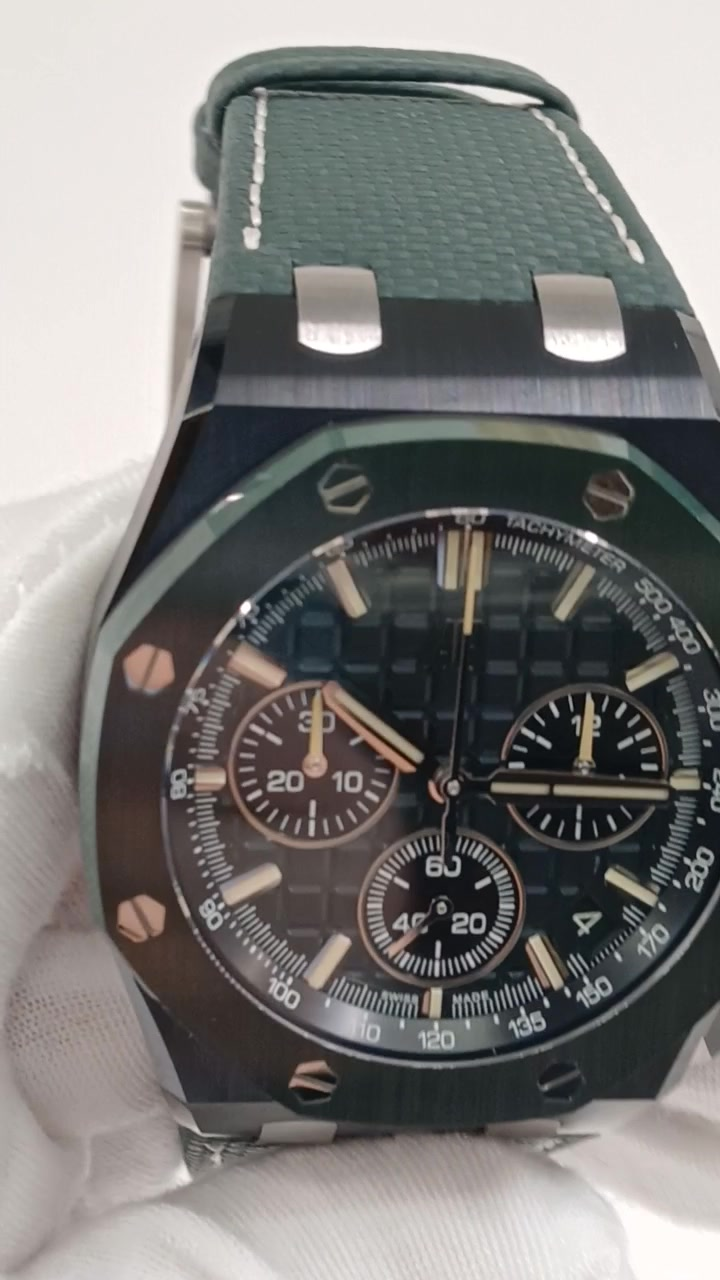 Audemars Piguet 26420CE.OO.A063VE.01 — Angled front view from vendor video