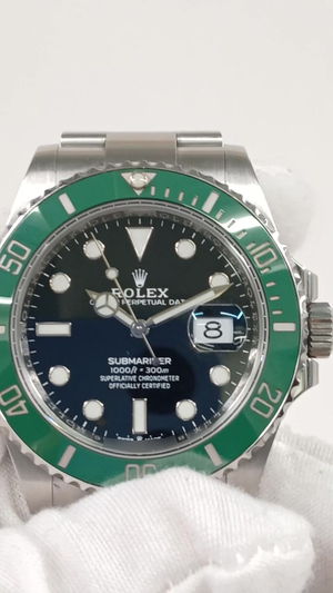 Rolex Submariner Ref 126610LV stock 51134 Front from vendor video