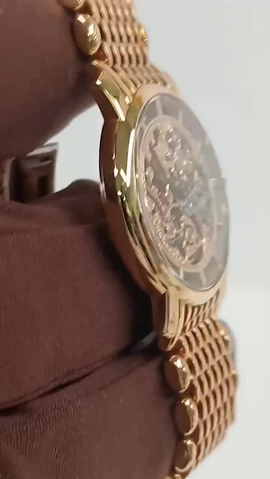 Patek Philippe Skeleton stock 51153 — Case side from vendor video