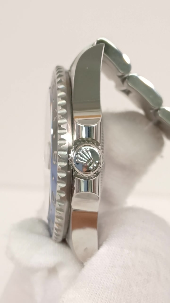 Rolex 126710BLNR stock 52552 Crown side from vendor video