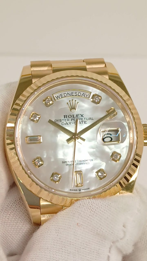 Rolex 128238NA stock 52606 Front from vendor video