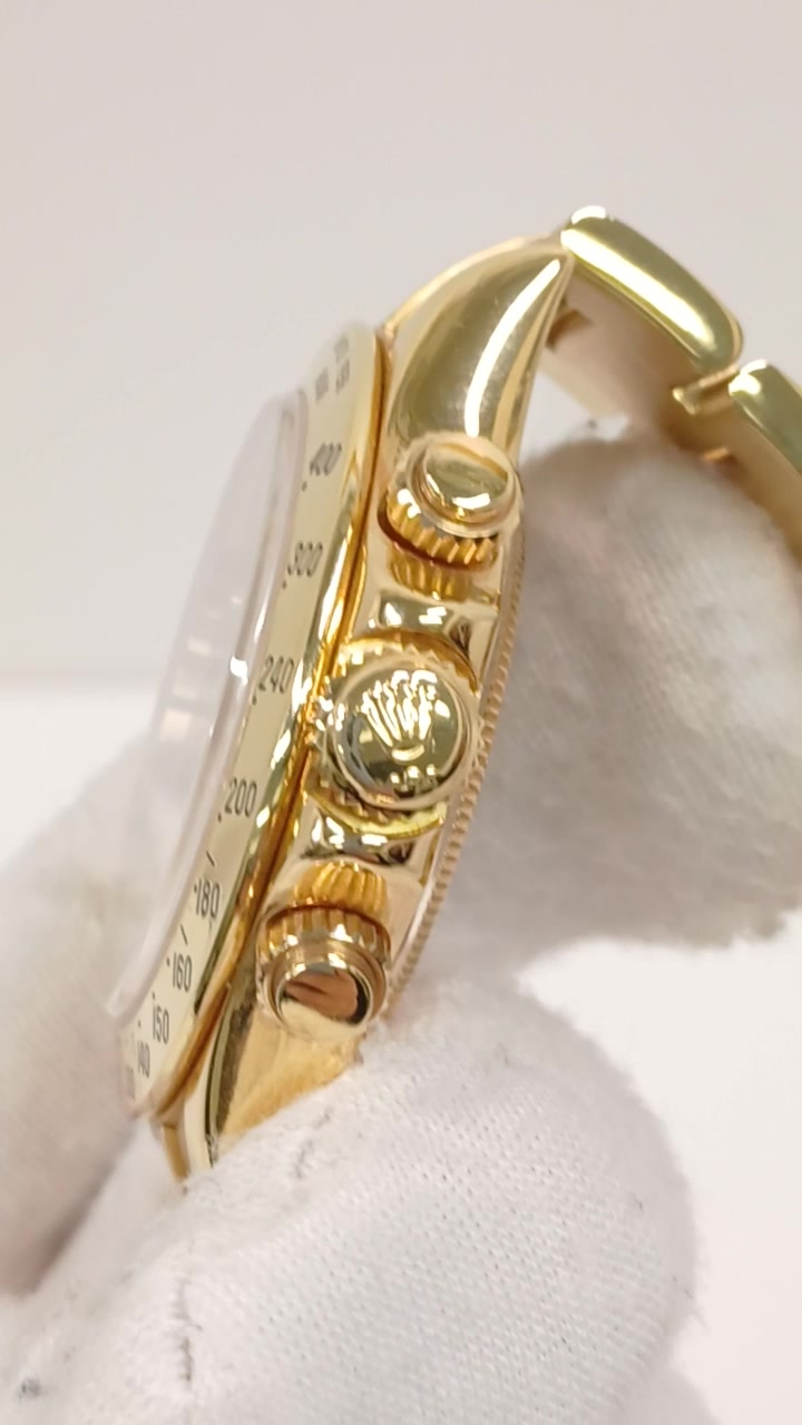 Rolex 116528 stock 52984 Crown side from vendor video