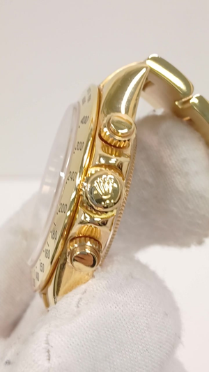 Rolex 116528 stock 52984 Crown side from vendor video