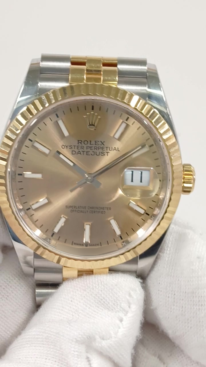 Rolex Datejust stock 54392 Front from vendor video