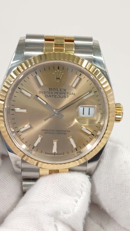 Rolex Datejust stock 54392 Front from vendor video