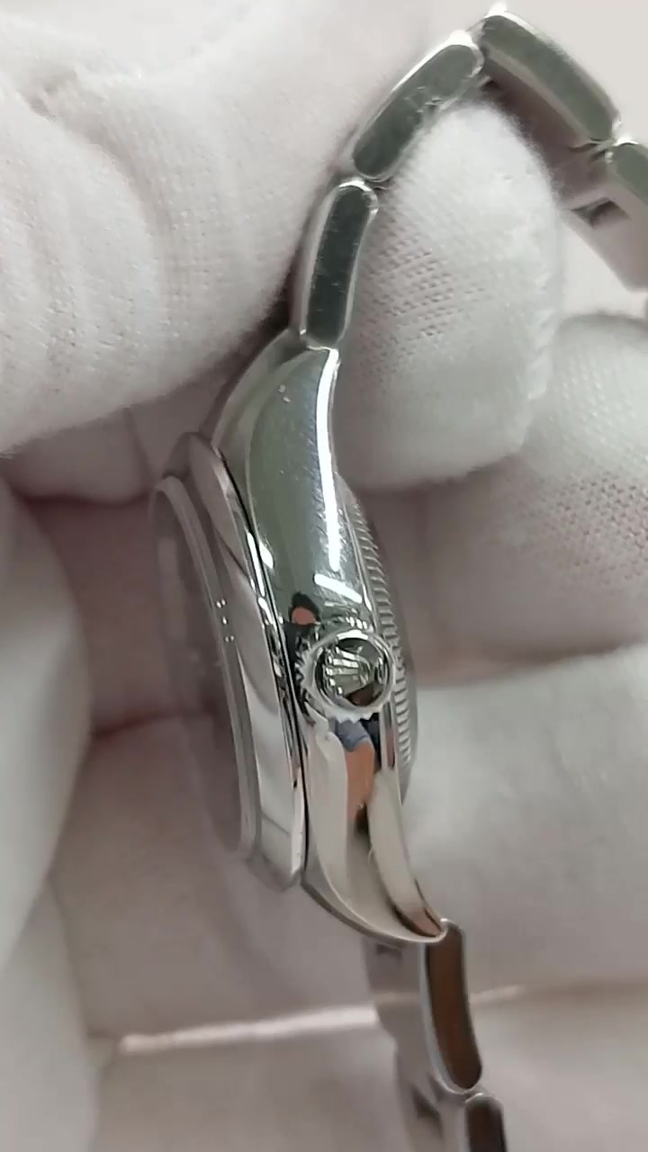 Rolex Oyster Perpetual Ref. 276200 stock 55324 Crown from vendor video