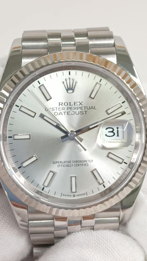 Rolex 126234 stock 55726 Front from vendor video