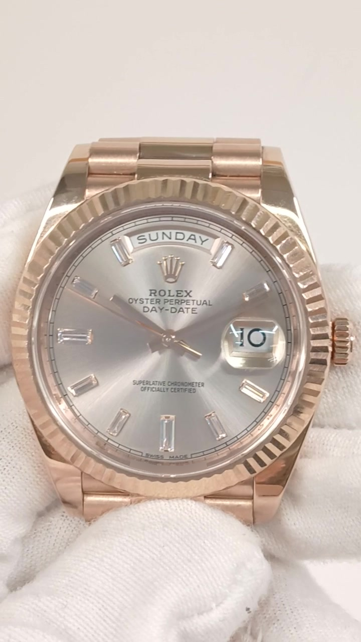 Rolex Day-Date Ref. 228235A stock 55763 Front from vendor video