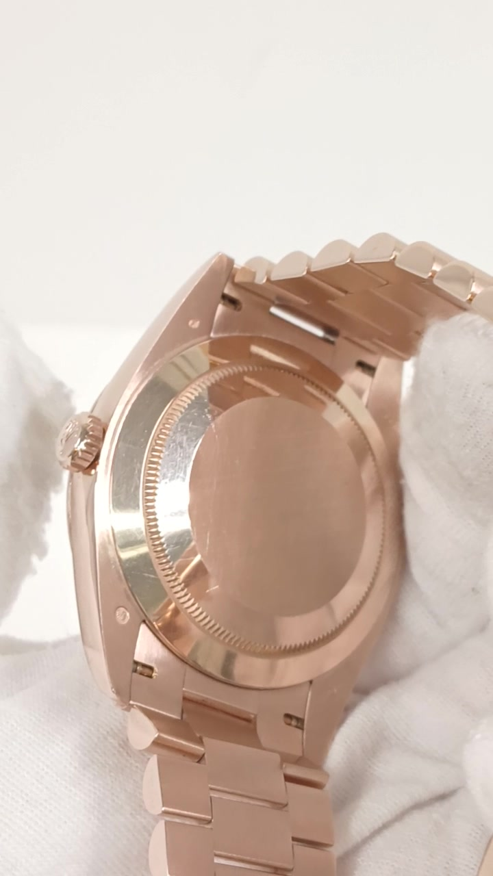Rolex Day-Date Ref. 228235A stock 55763 Caseback from vendor video